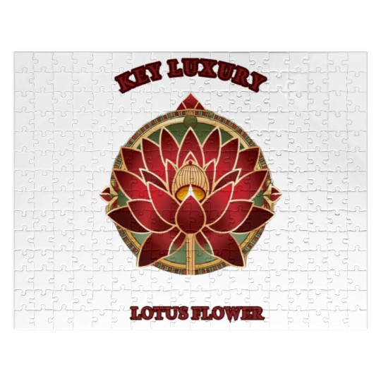 Luxury Lotus Mandala Design Jigsaw Puzzles