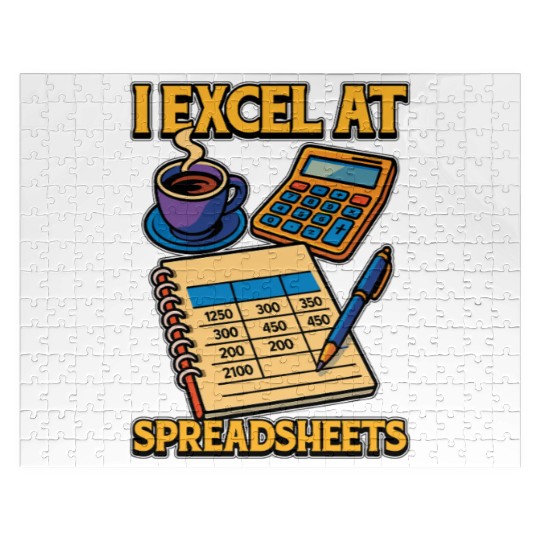 Accounting I Excel At Spreadsheets Bookkeeper Jigsaw Puzzles