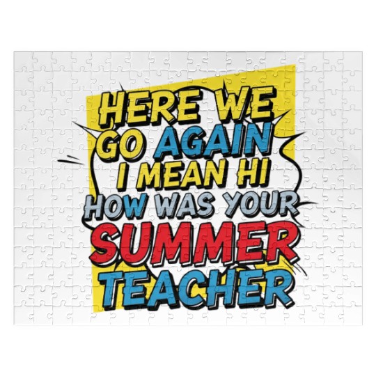 Summer Teacher Reunion Design Jigsaw Puzzles