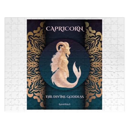 Capricorn Divine Goddess Illustration Jigsaw Puzzles