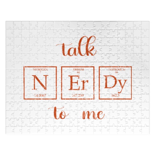 Talk nerdy to me Sciences Periodic Table vintag Jigsaw Puzzles