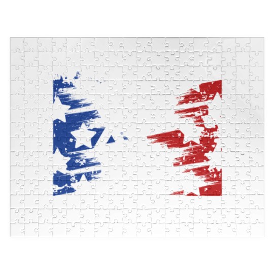 American Pride with Star and Bagel Spirit Jigsaw Puzzles
