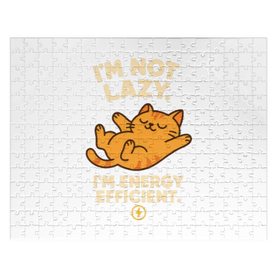 I’m Not Lazy – Energy Efficient Cat Meme Jigsaw Puzzles