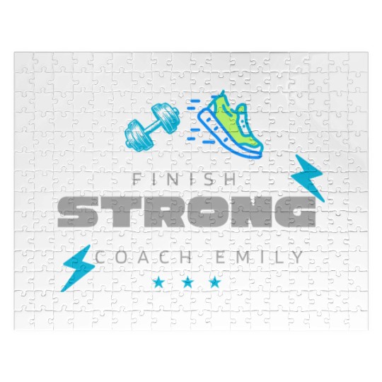 FINISH STRONG Coach Emily Jigsaw Puzzles