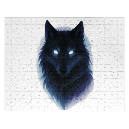 Enigmatic Howling Wolf Design Jigsaw Puzzles
