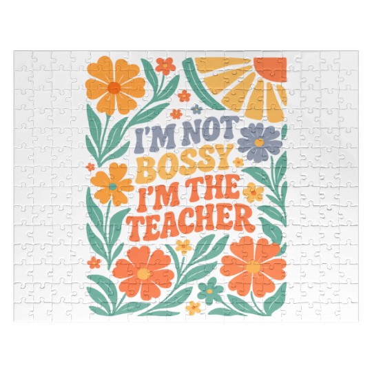 Floral Teacher Affirmation Jigsaw Puzzles