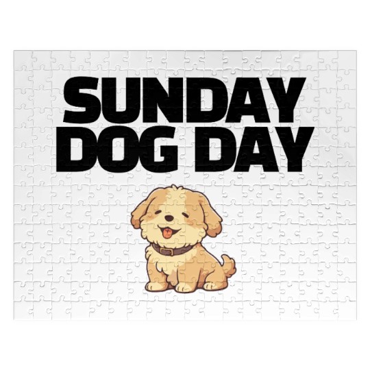 Sunday Dog Day – Chill Vibes Only Jigsaw Puzzles