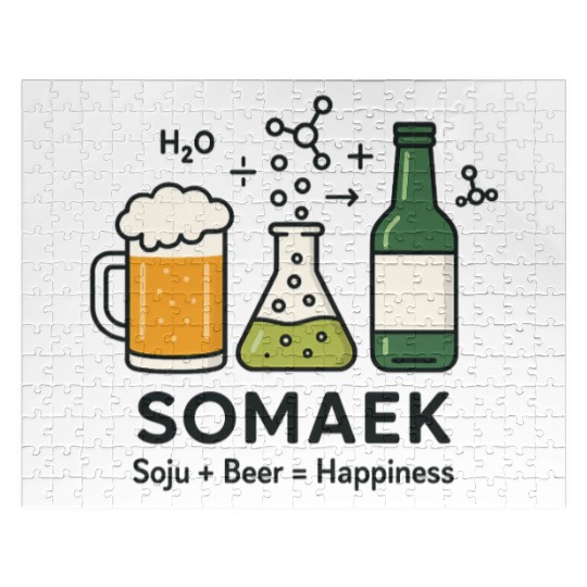 Korean Drinking Culture – Soju & Somaek Vibes Jigsaw Puzzles