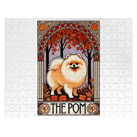 The Pom Tarot Card – Pomeranian Dog Arcana Jigsaw Puzzles
