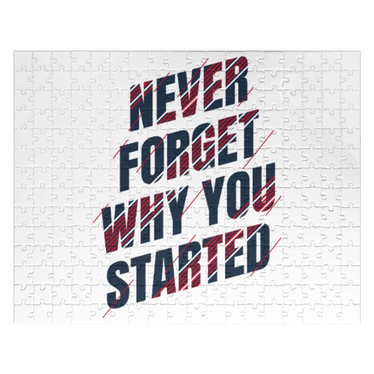 Motivational Typography Design for Growth gym Jigsaw Puzzles