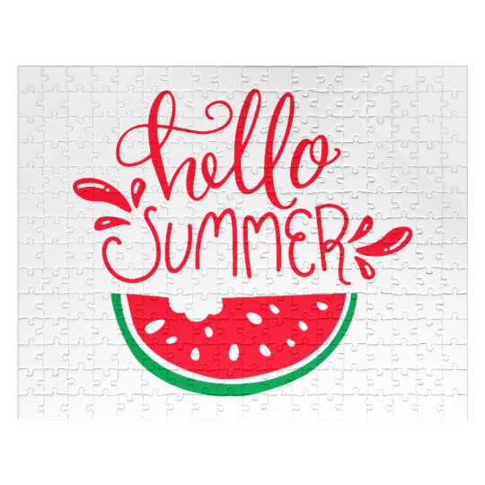 Hello Summer Watermelon Jigsaw Puzzles
