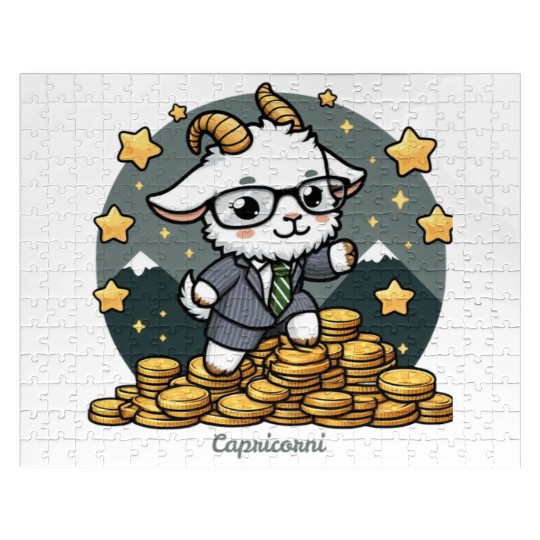 Capricorn Business Goat Illustration Jigsaw Puzzles