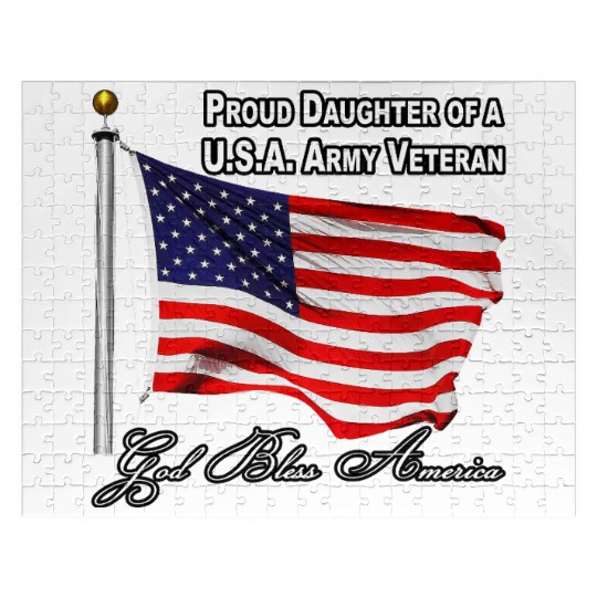Proud Daughter Of A US Army Veteran Jigsaw Puzzles