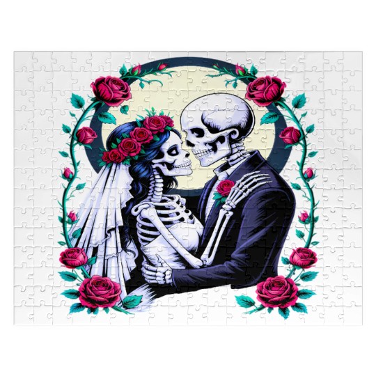 Bride and Groom Eternal Love Romantic Wedding Jigsaw Puzzles