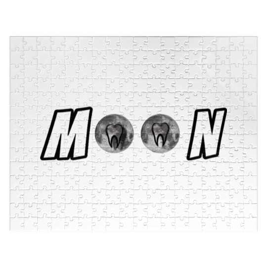 Tooth and Moon Lunar Dental Design Jigsaw Puzzles
