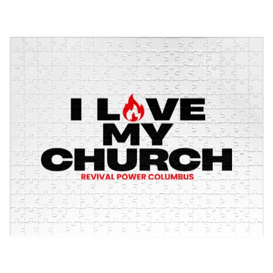 Love My Church Red Jigsaw Puzzles