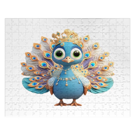 Regal Peacock Fantasy Character Jigsaw Puzzles