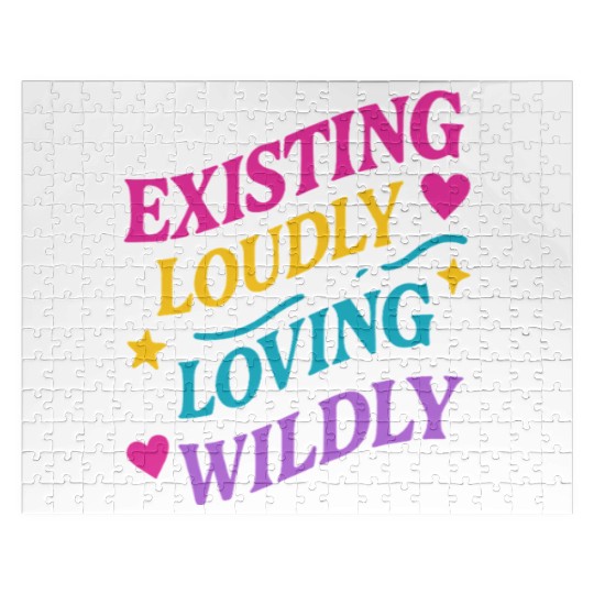 Queer Pride Queer Joy LGBTQ+ Affirmation Trans Jigsaw Puzzles