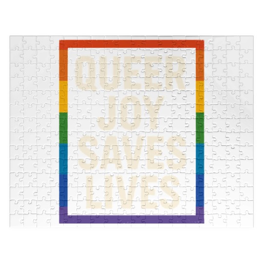Queer Pride Queer Joy LGBTQ+ Affirmation Trans Jigsaw Puzzles