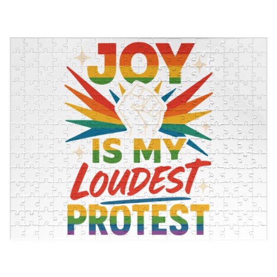 Queer Pride Queer Joy LGBTQ+ Affirmation Trans Jigsaw Puzzles