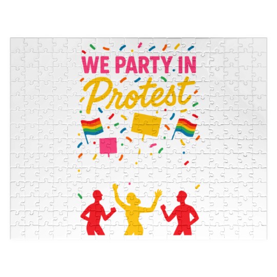 Queer Pride Queer Joy LGBTQ+ Affirmation Trans Jigsaw Puzzles