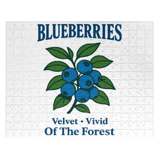 Blueberry the sweet fruit of the wild forest Jigsaw Puzzles