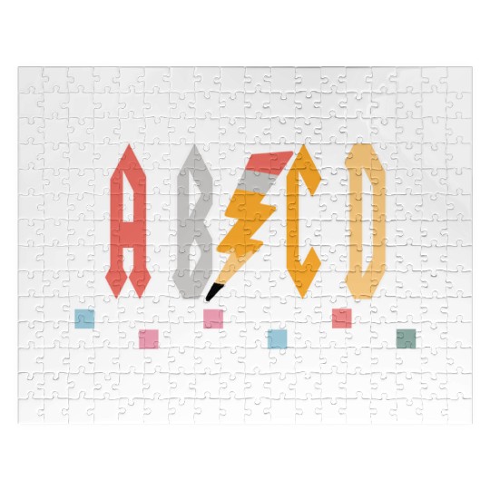Abcd Teacher Jigsaw Puzzles, Teacher Appreciation Gift, Kin