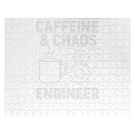 Caffeine & Chaos Engineer - Funny Coffee Tech Gift Jigsaw Puzzles
