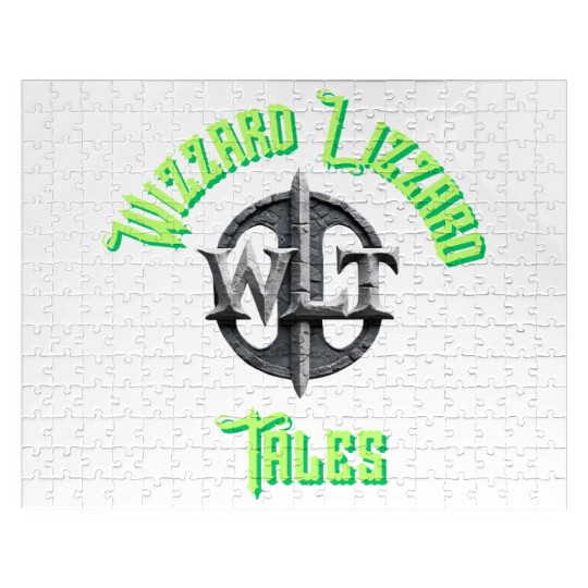 Wizard Emblem with Sword and Magic Circle Jigsaw Puzzles