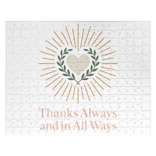 Gratitude Mindfulness Positive Affirmation Daily Jigsaw Puzzles