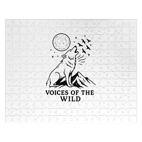 Celestial Wolf Night Sky Design Jigsaw Puzzles