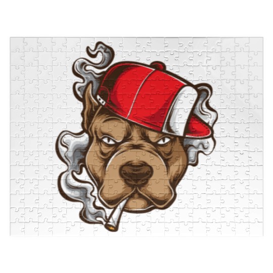Urban Dog Rebel Graphic Design Jigsaw Puzzles