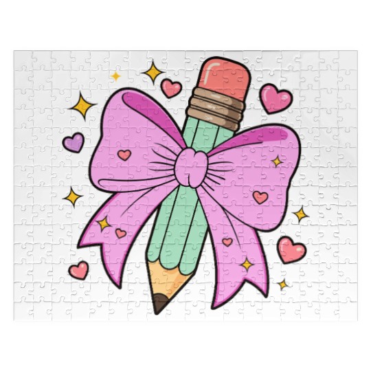 Teacher Coquette Bow, Coquette bow Jigsaw Puzzles