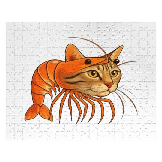 Trippi Troppi Italian Brainrot – Funny Shrimp Cat  Jigsaw Puzzles