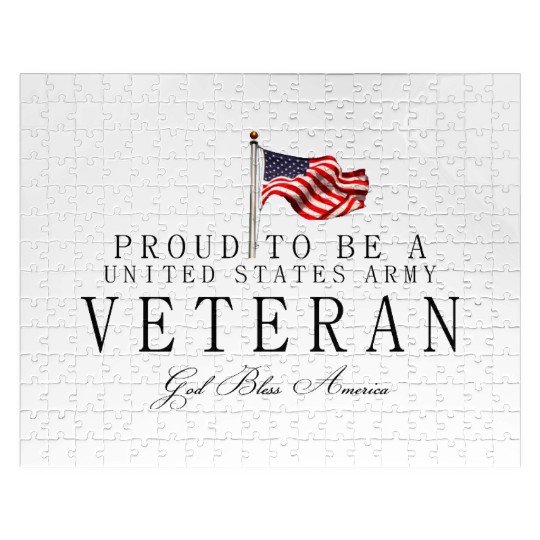 Proud To Be A US Army Veteran Jigsaw Puzzles