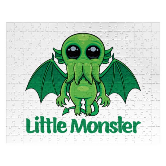 Little Monster Cthulhu Cute Creepy Mythical Buddy Jigsaw Puzzles