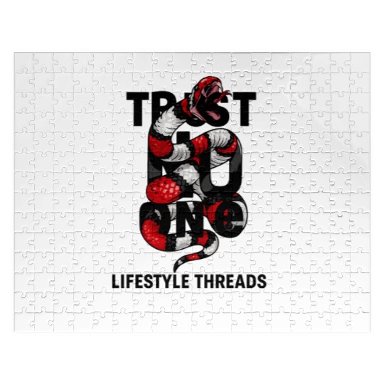 Trust No One Snake Graphic Jigsaw Puzzles – Lifestyle Thr