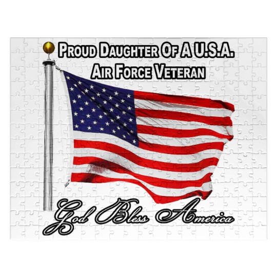 Proud Daughter Of A US Air Force Veteran Jigsaw Puzzles