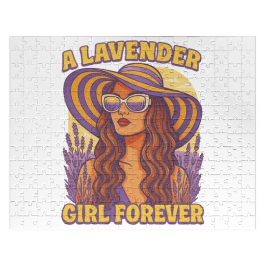 lavender girl Jigsaw Puzzles