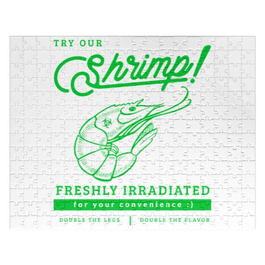 Radioactive Shrimp Retro Parody Jigsaw Puzzles