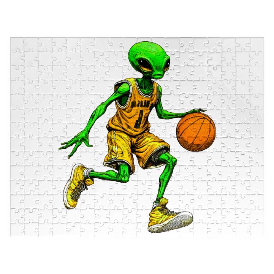 Basketball player Alien Jigsaw Puzzles
