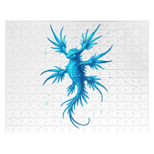 Ethereal Celestial Sea Dragon Design Jigsaw Puzzles