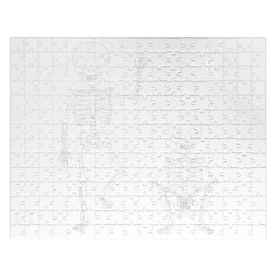 Funny Halloween Skeleton Spooky Season Cute Ghost Jigsaw Puzzles