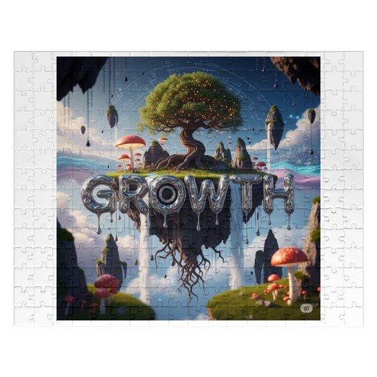 Floating Island Growth Illustration Jigsaw Puzzles