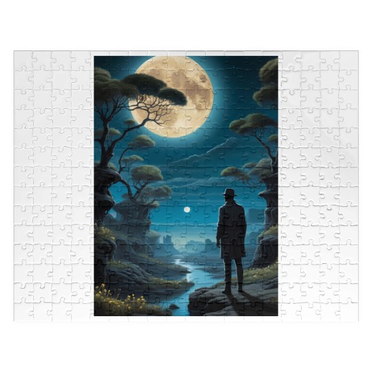 Mystical Night Under the Full Moon Jigsaw Puzzles
