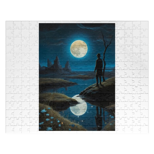 Mystic Night Under the Full Moon Jigsaw Puzzles
