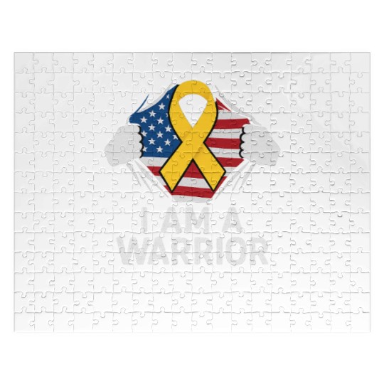 American Warrior of Strength & Awareness Jigsaw Puzzles