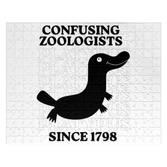 Confusing Zoologists Since 1798 Funny Platypus Jigsaw Puzzles