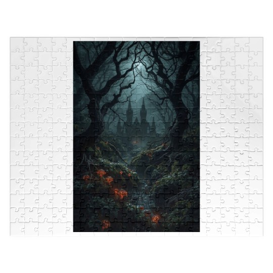 Enchanted Forest Castle Scene Jigsaw Puzzles