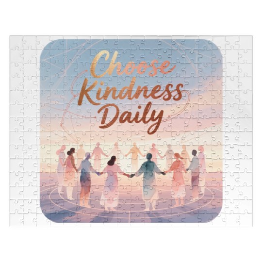 Choose Kindness Daily Inspirational Design Jigsaw Puzzles